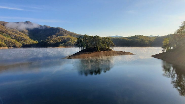 Fontana Lake on the Appalachian Trail in Great Smoky Mountains National Park