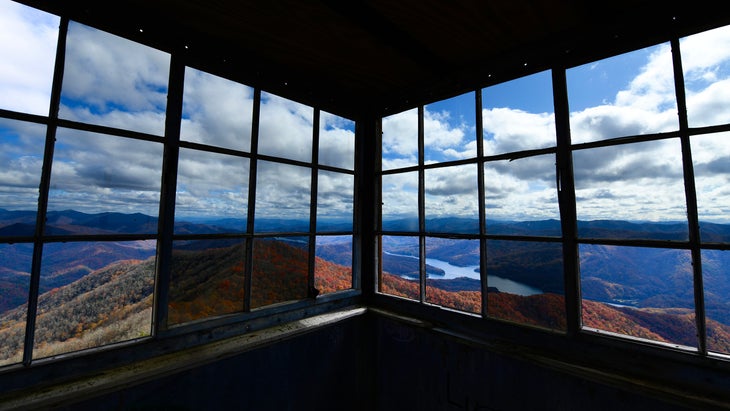 view from Shuckstack Fire Tower, Appalachian Trail