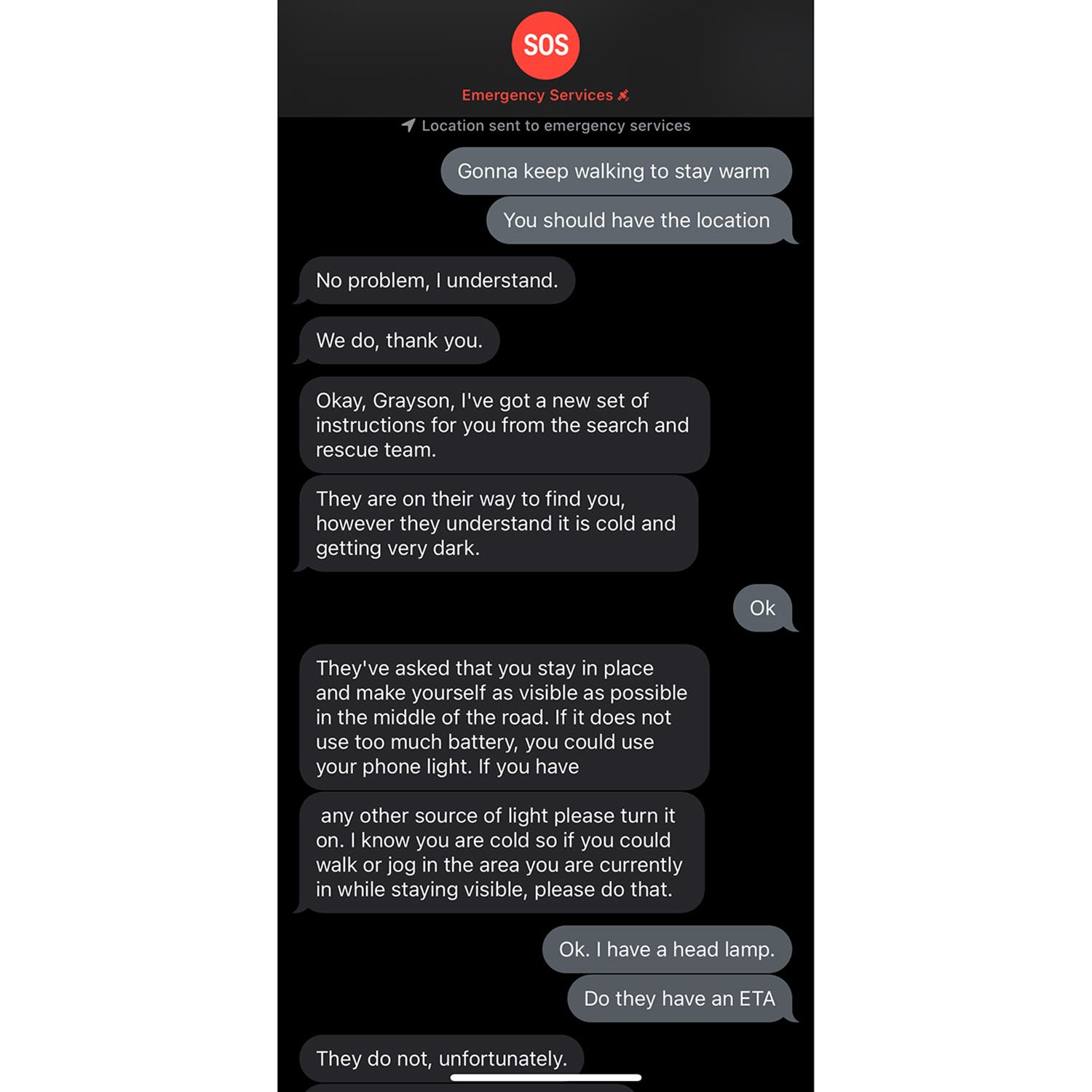Text files with an SOS operator