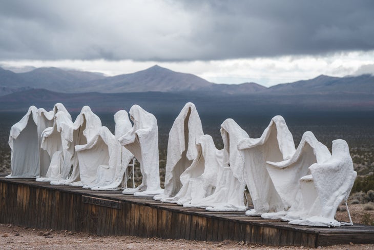 Larger-than-life art at the Goldwell Open Air Museum in Southern Nevada