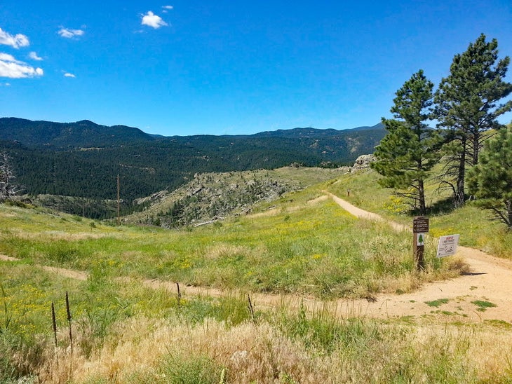 Walker Ranch with green grass and hiking trails