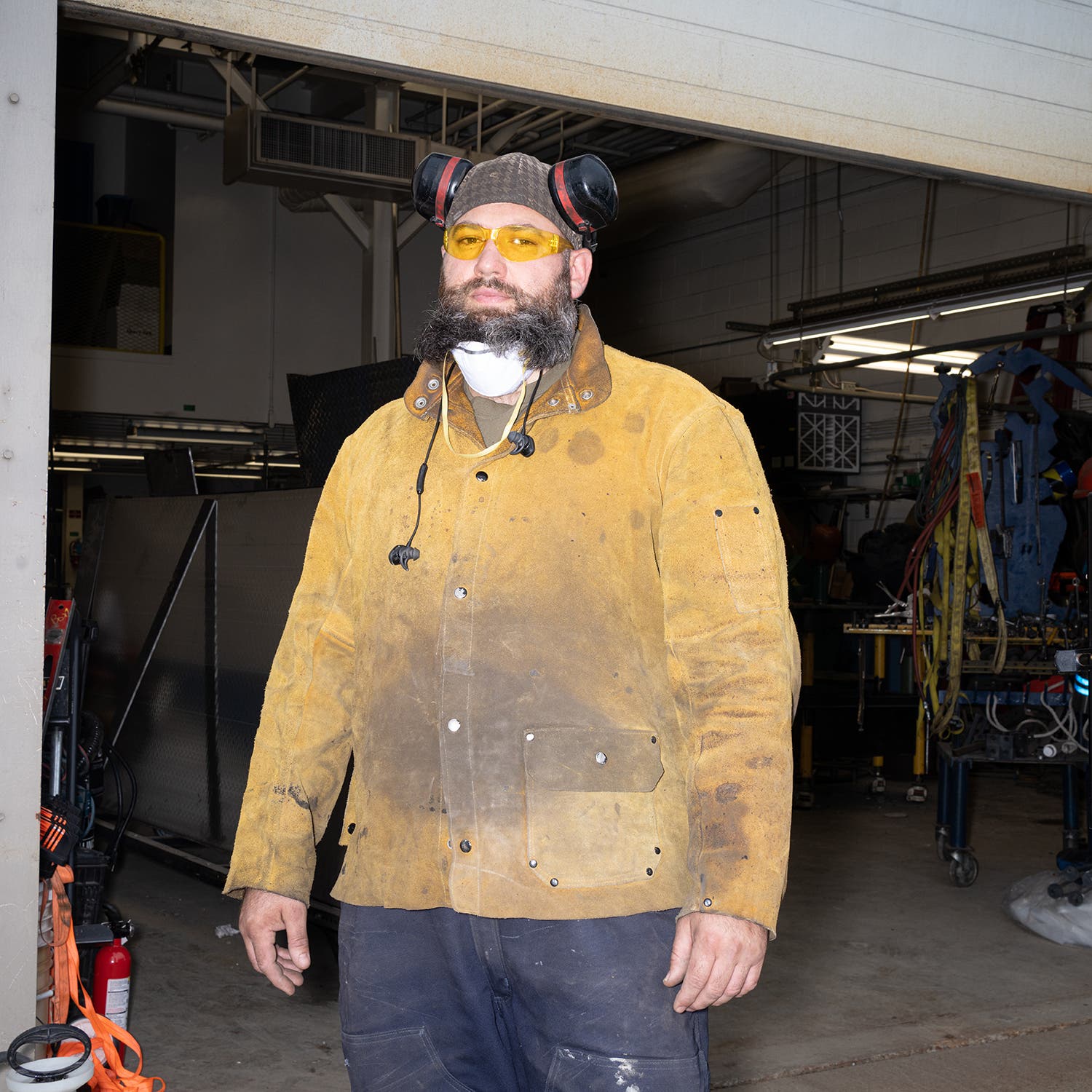 Kevin Carroll, a welder who worked on the restoration