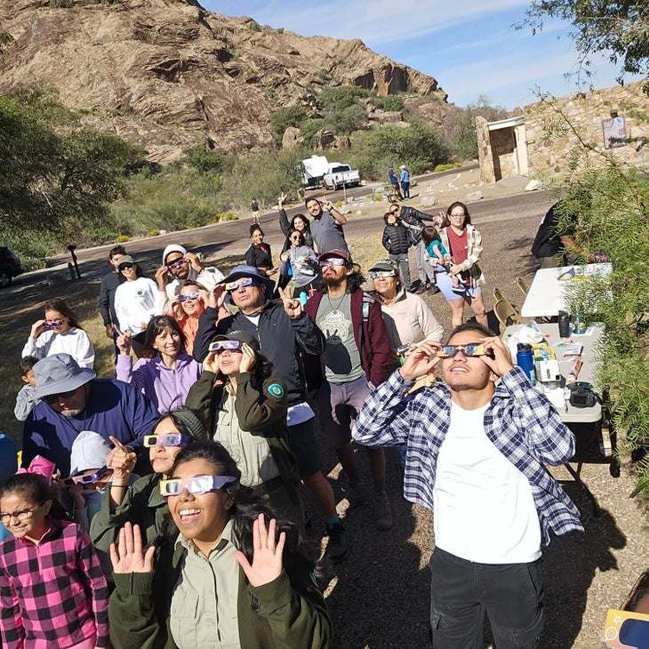 eclipse Hueco Tanks, Texas