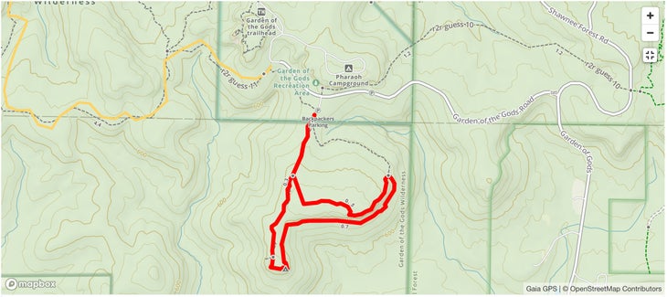 Indian Point Trail Loop map