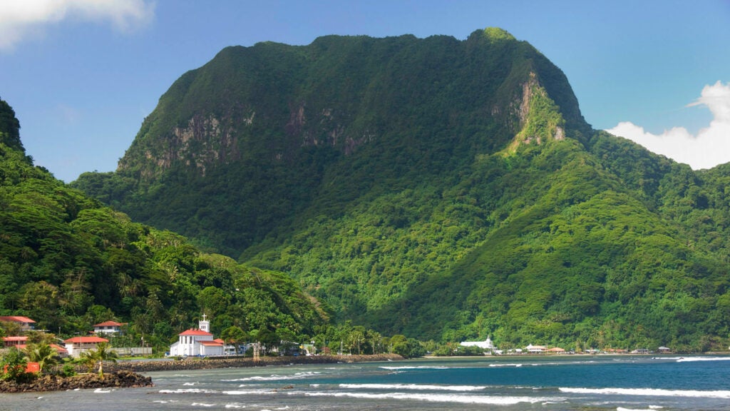 Rainmaker Mountain in Pago Pago Harbor, American Samoa National Park