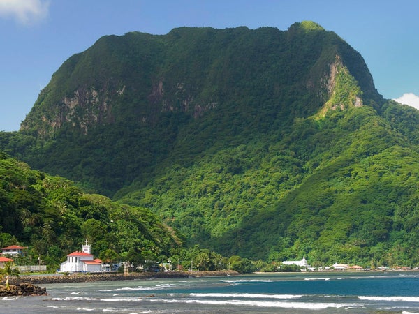 Rainmaker Mountain in Pago Pago Harbor, American Samoa National Park
