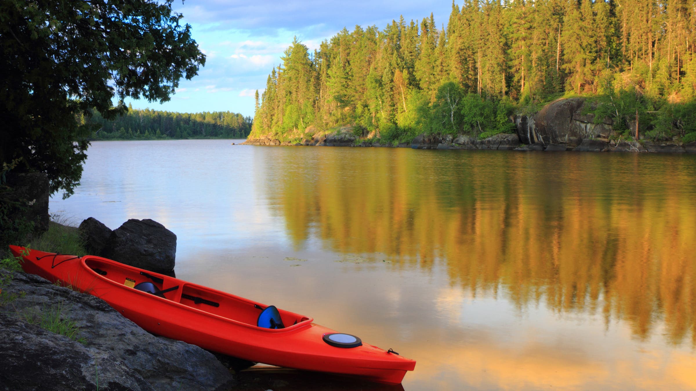 canoe at Voyageurs National Park