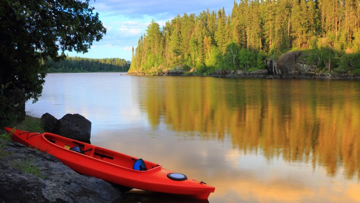 kayak at Voyageurs National Park