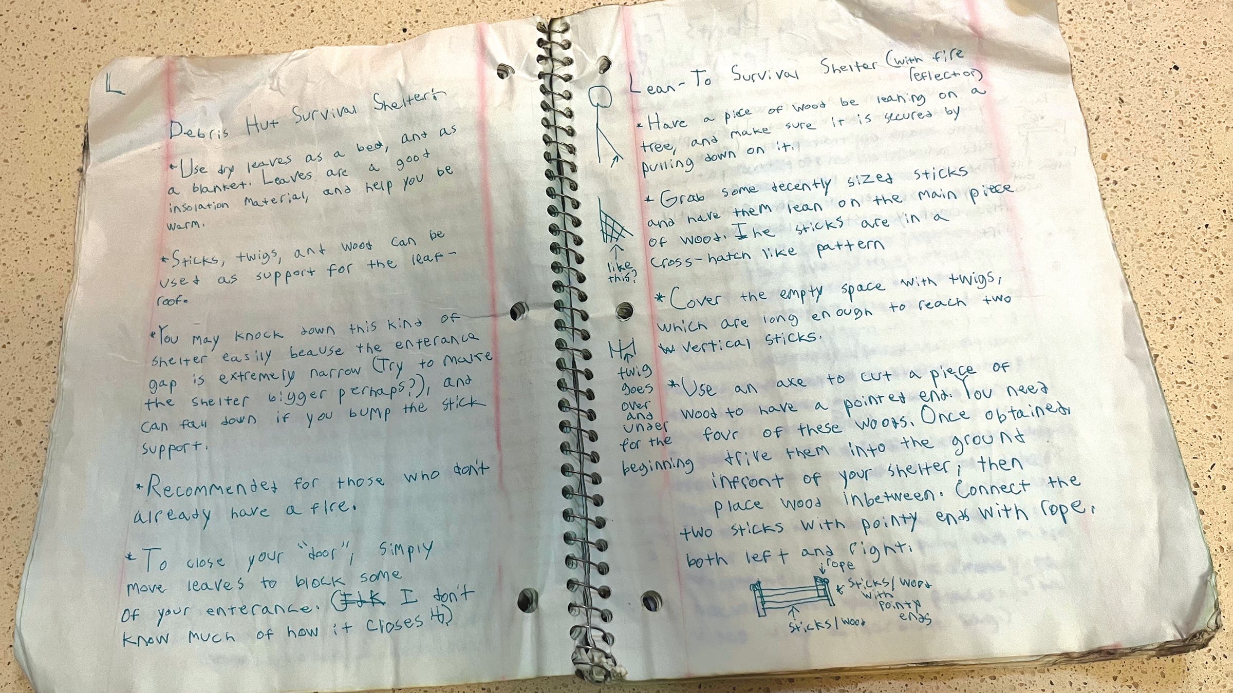 A journal Talon brought off-grid