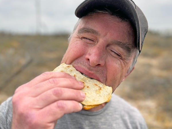 quesadilla is the perfect camping meal
