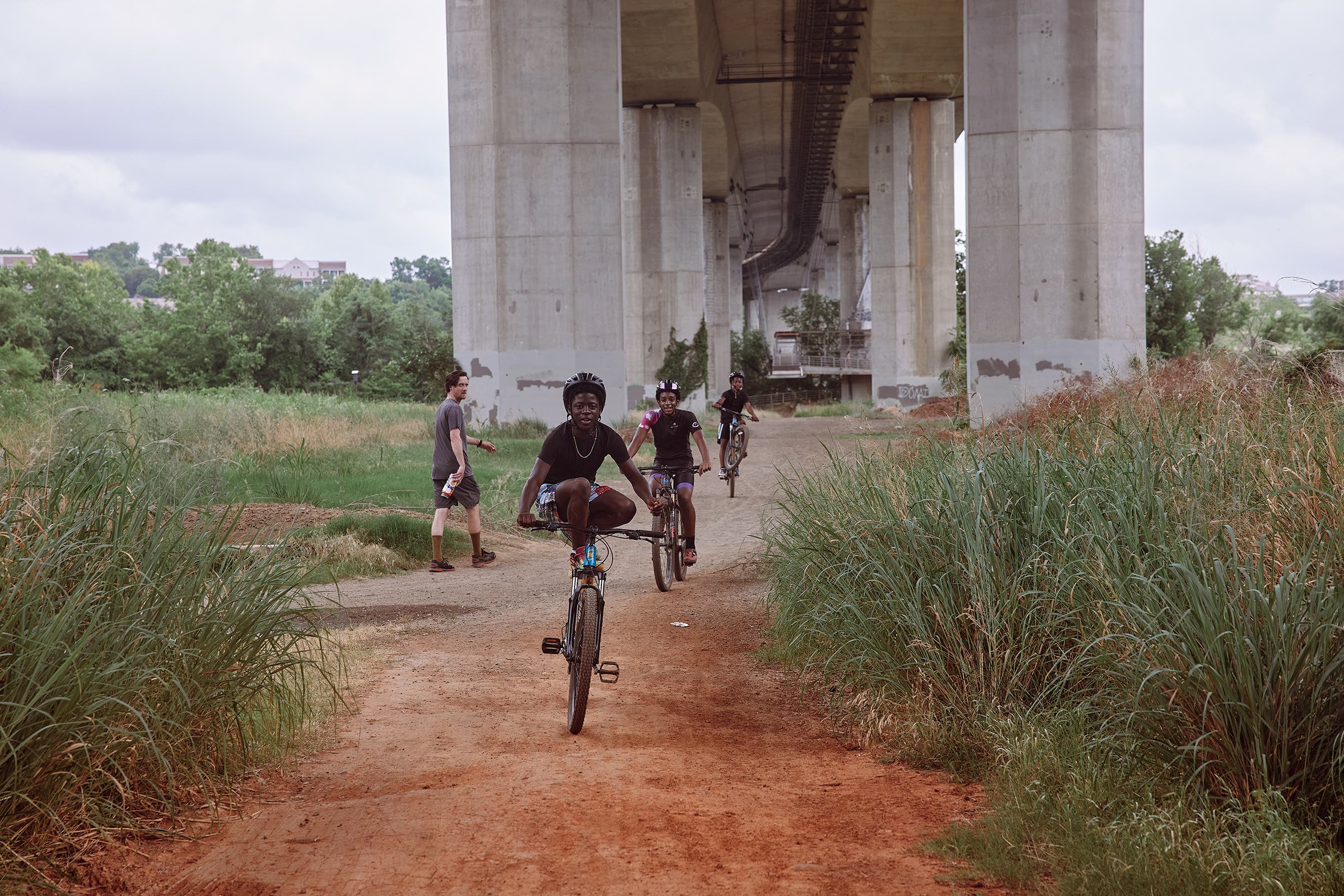 RCC riders practicing at the Belle Isle Bicycle Skills Area