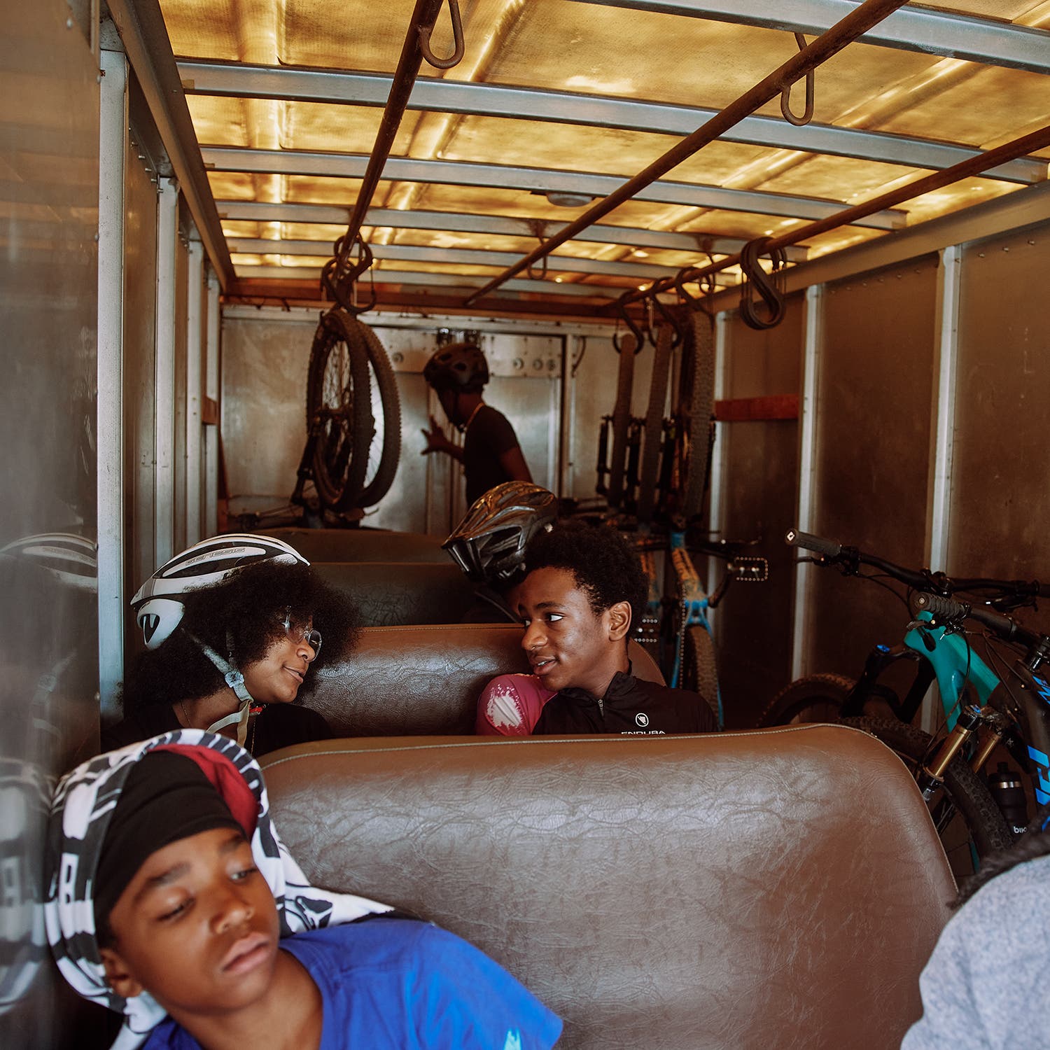 RCC riders heading out to practice at the Belle Isle Bicycle Skills Area in Richmond
