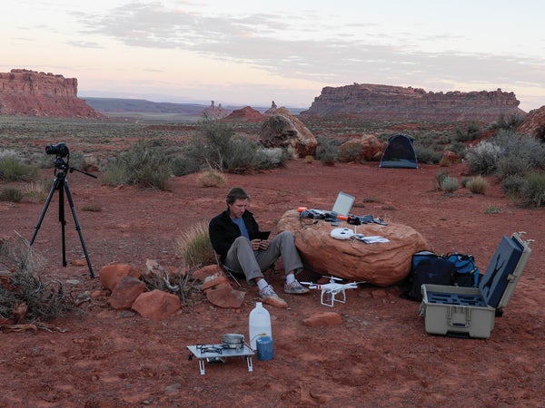 The author near Monument Valley during a 2013 road trip