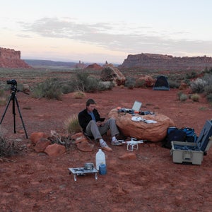 The author near Monument Valley during a 2013 road trip