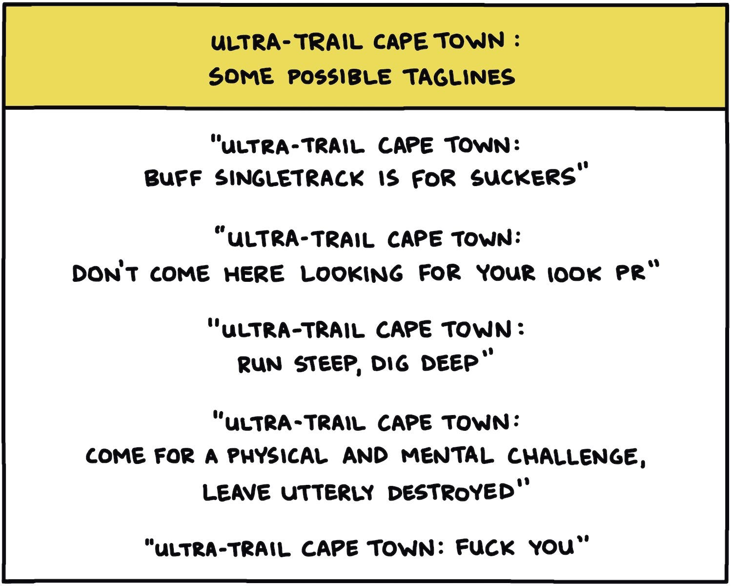 UTCT taglines chart