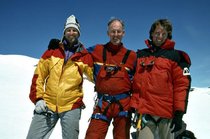 Lou with his sons Peter and Win Whittaker