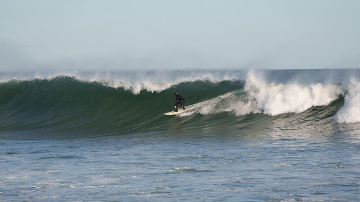 surfing in Montauk, New York