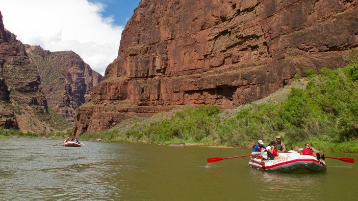 Rafting on the Green River, Colorao