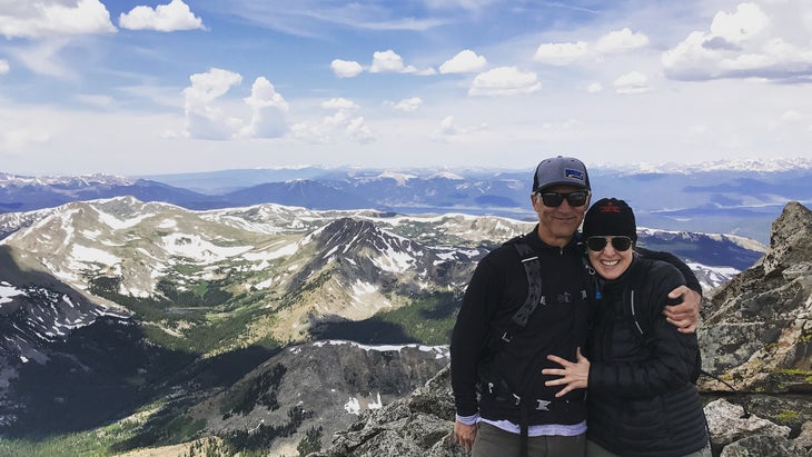 Hikers on top of Mount Yale, Colorado