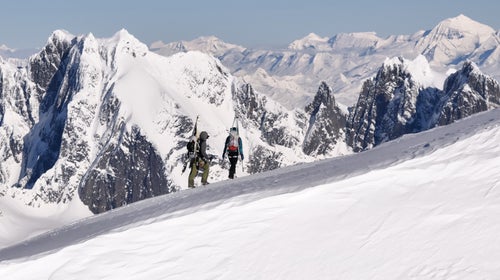 Lusti, along with Mark Herbison and Joshua Lavigne, climbed and skied a first descent on Mount Sir Sandford, in British Columbia, this winter.