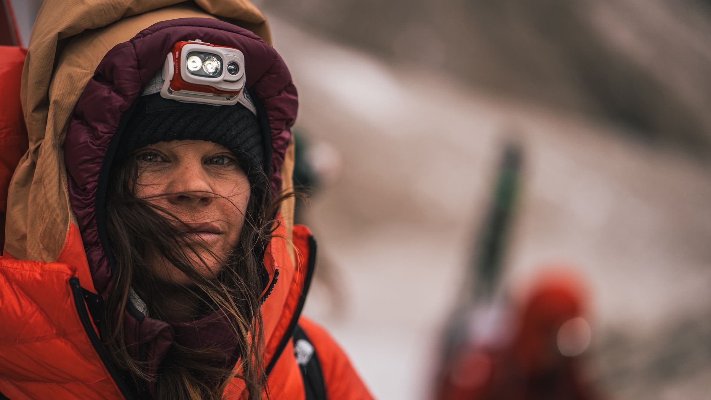 Lusti in 2023 on the Great Trango Tower expedition