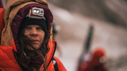 Lusti in 2023 on the Great Trango Tower expedition