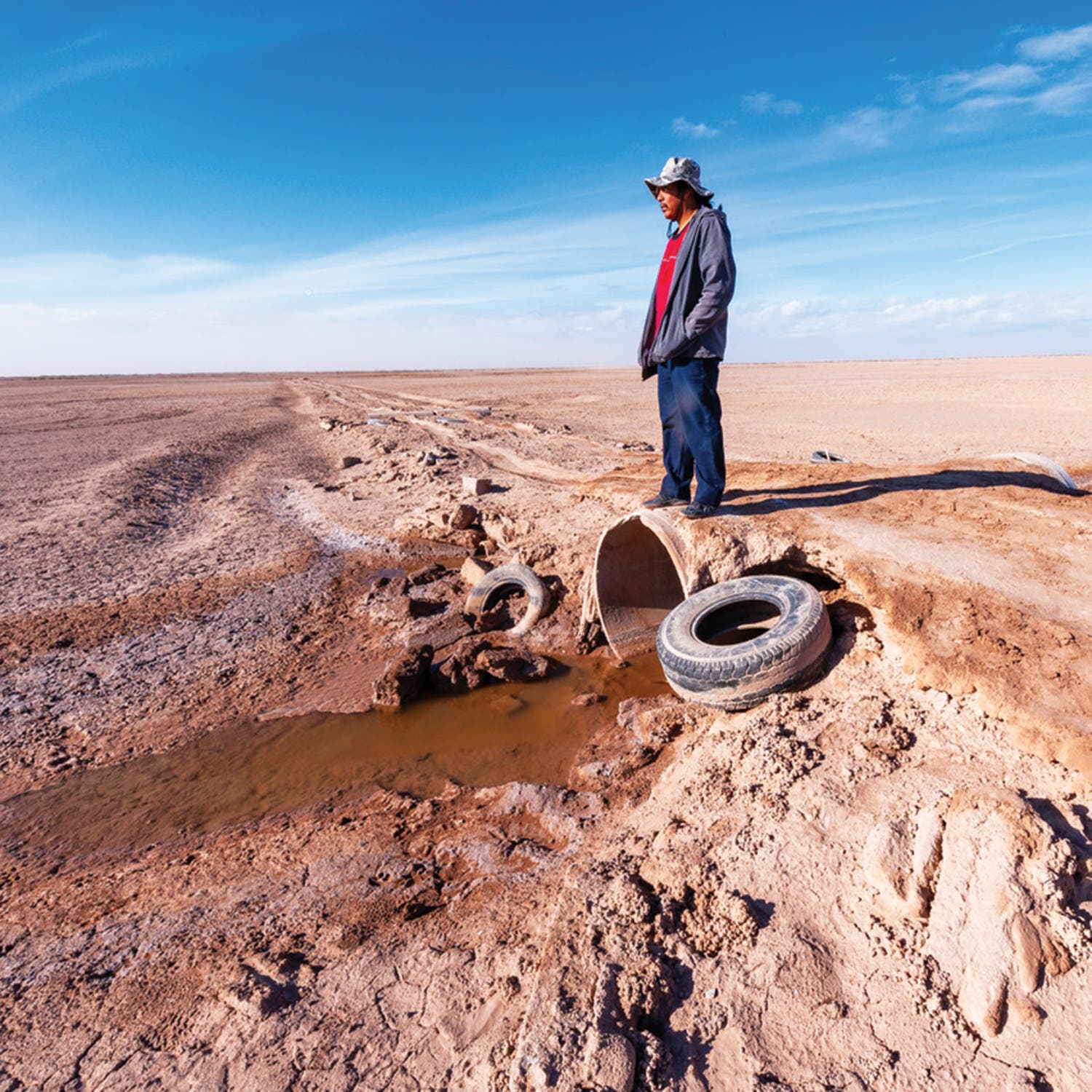 The Colorado River delta in Mexico