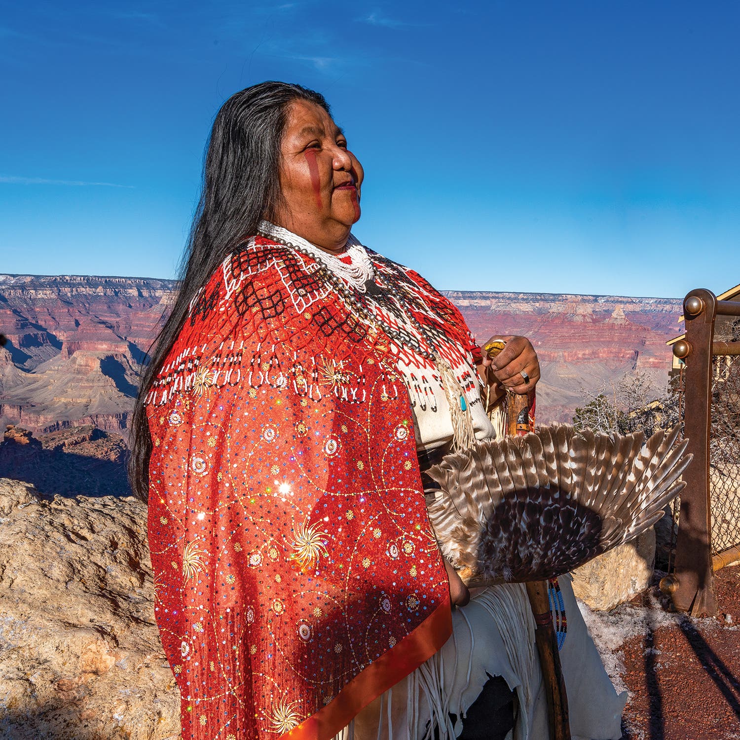 A member of Arizona’s Havasupai tribe