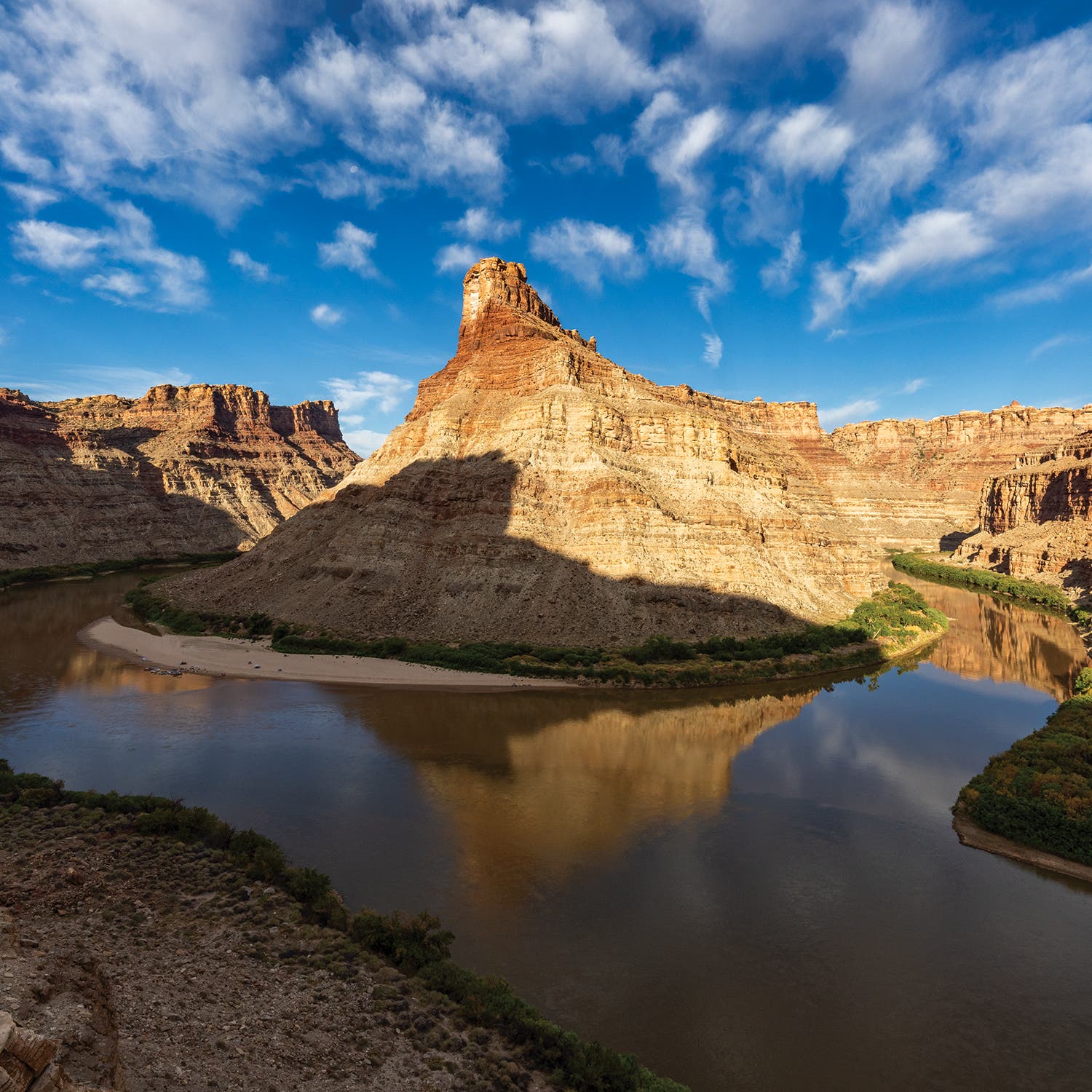 The confluence of the Green and Colorado Rivers inside Utah’s Canyonlands National Park