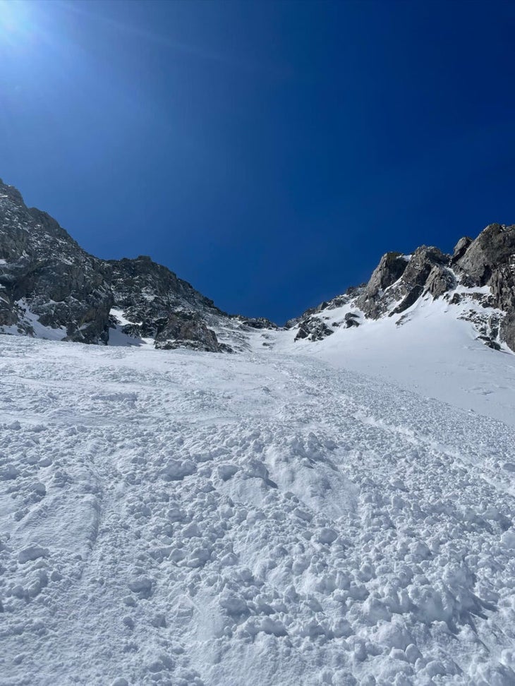 avalanche on quandary peak