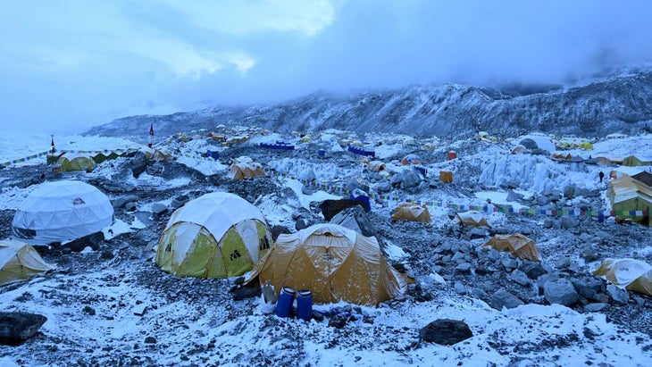 Everest Base Camp from Nepal. 