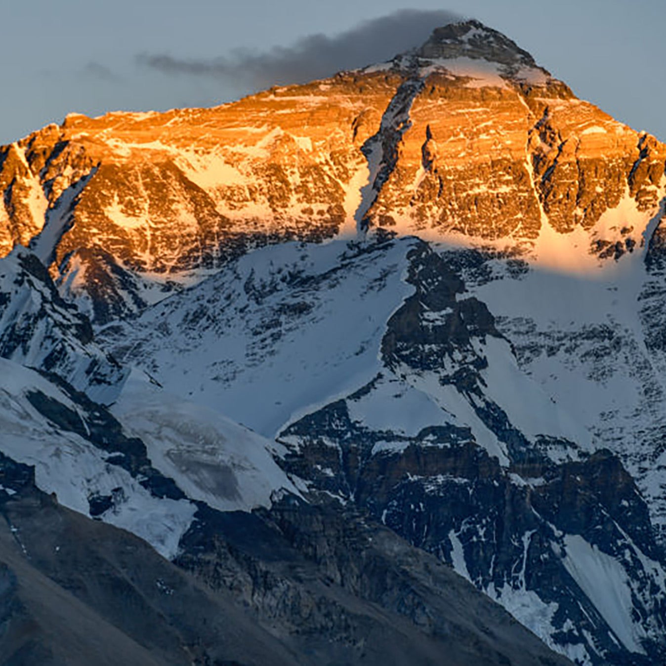 Sunset on Mount Everest