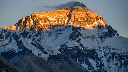 Sunset on Mount Everest