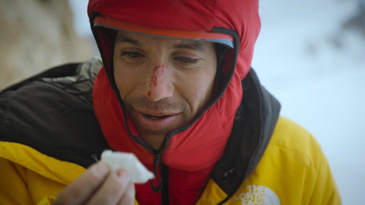 Honnold climbed a huge cliff in Greenland for his latest film. 