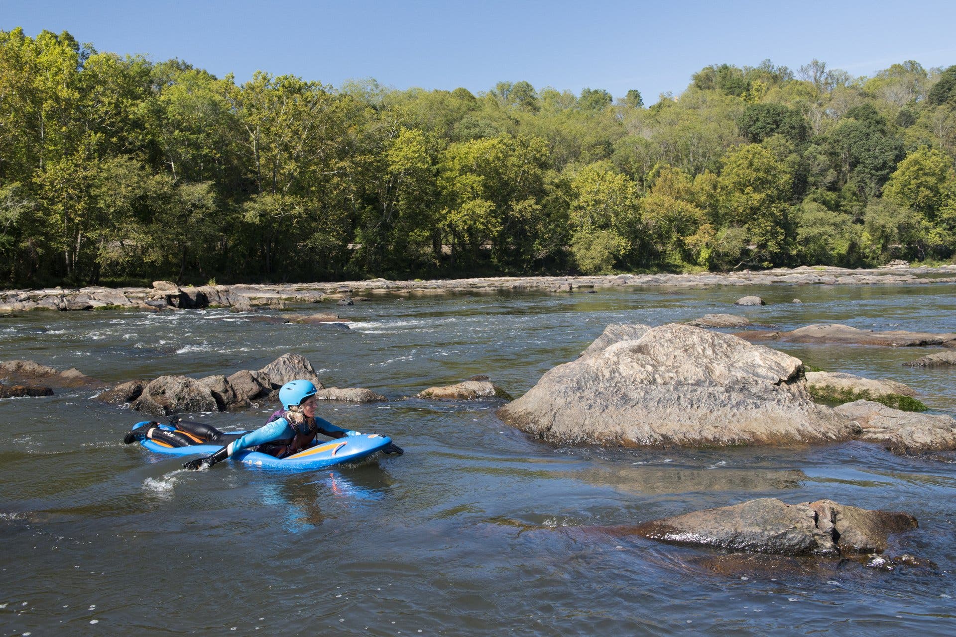 Bellyak Section 9 of the French Broad River.