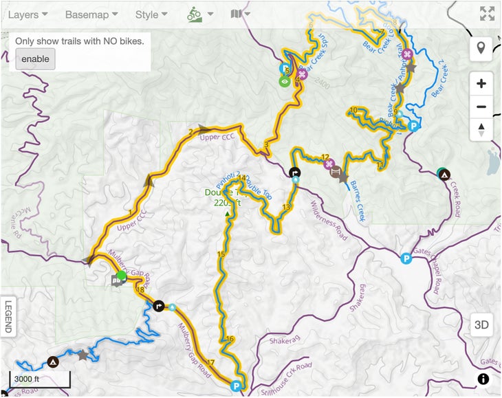 Bearhoti From Mulberry Gap map