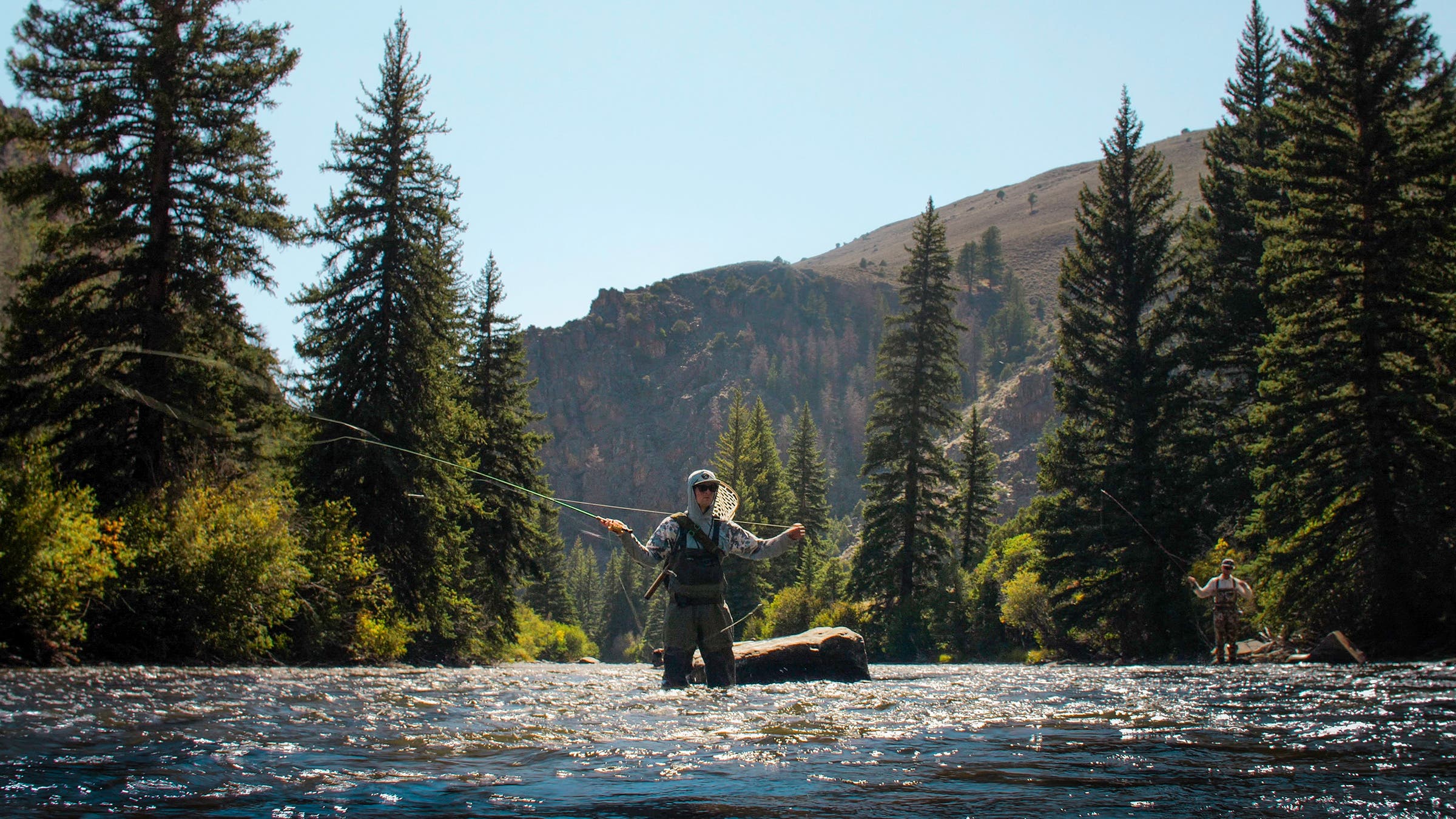 Fly fishing on the Taylor River