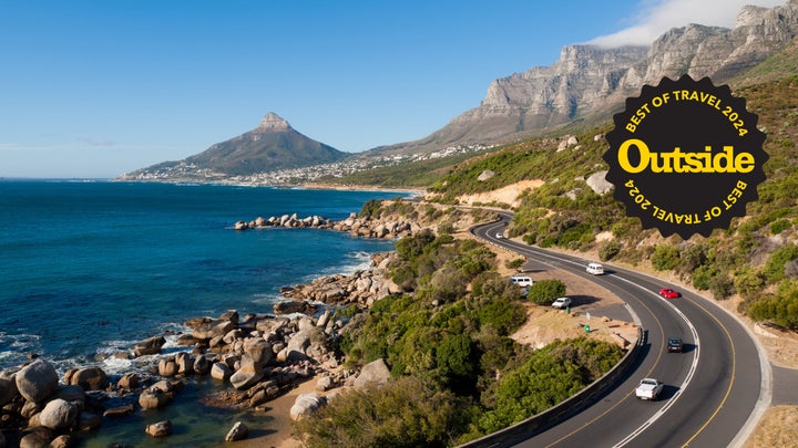 The road from Cape Town, South Africa, east to the Garden Route is a beautiful shore-lined adventure.