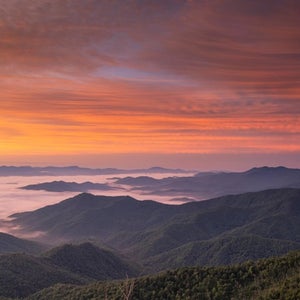 sunrise Appalachian Trail, Nantahala National Forest