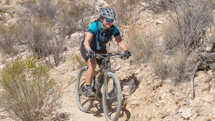 woman mountain biker, Epic Ride, Big Bend Ranch State Park.