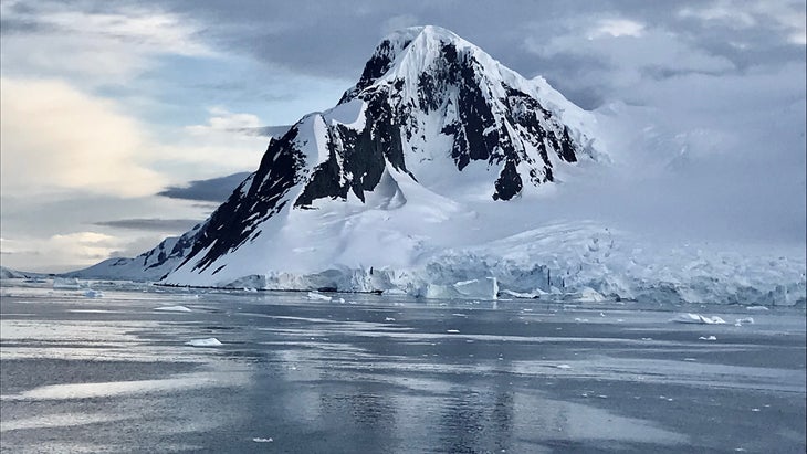 ice and mountain on the Antarctic Peninsula