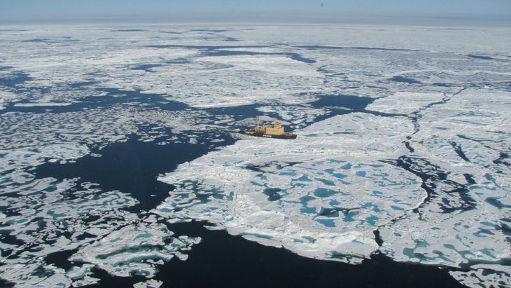 ship in the Northwest Passage