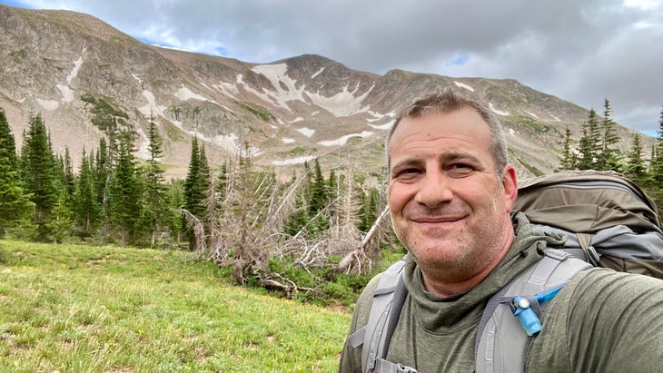 The author, Joshua Berman, backpacking in the Rawah Wilderness, in northern Colorado