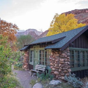 One of the 11 Phantom Ranch cabins designed by renowned architect Mary Jane Colter.