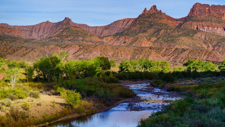 This campground sits along on the 241-mile Dolores River, a tributary of the Colorado River