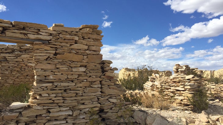 ruins in Terlingua, Texas