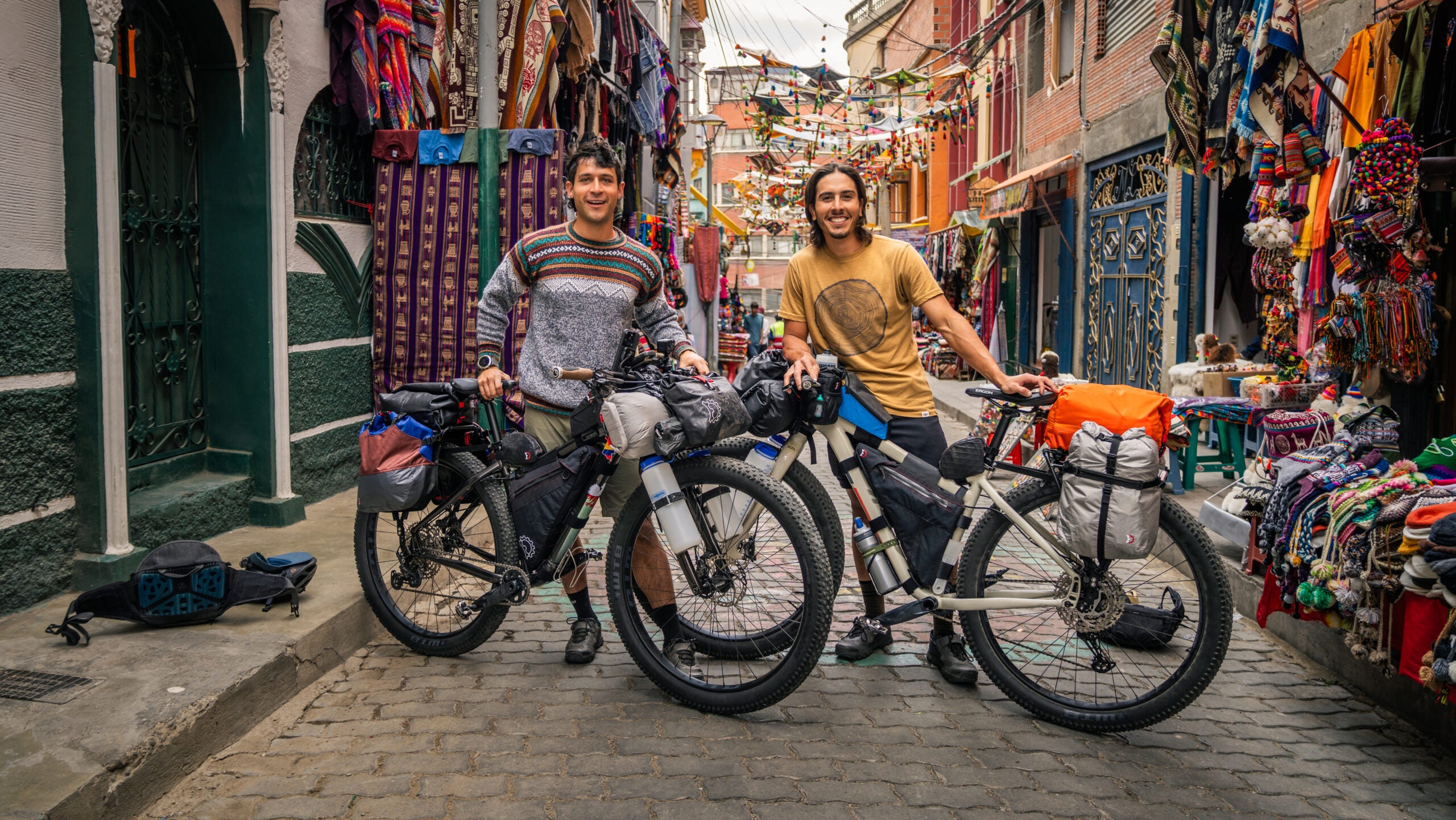 Bikepackers in South America