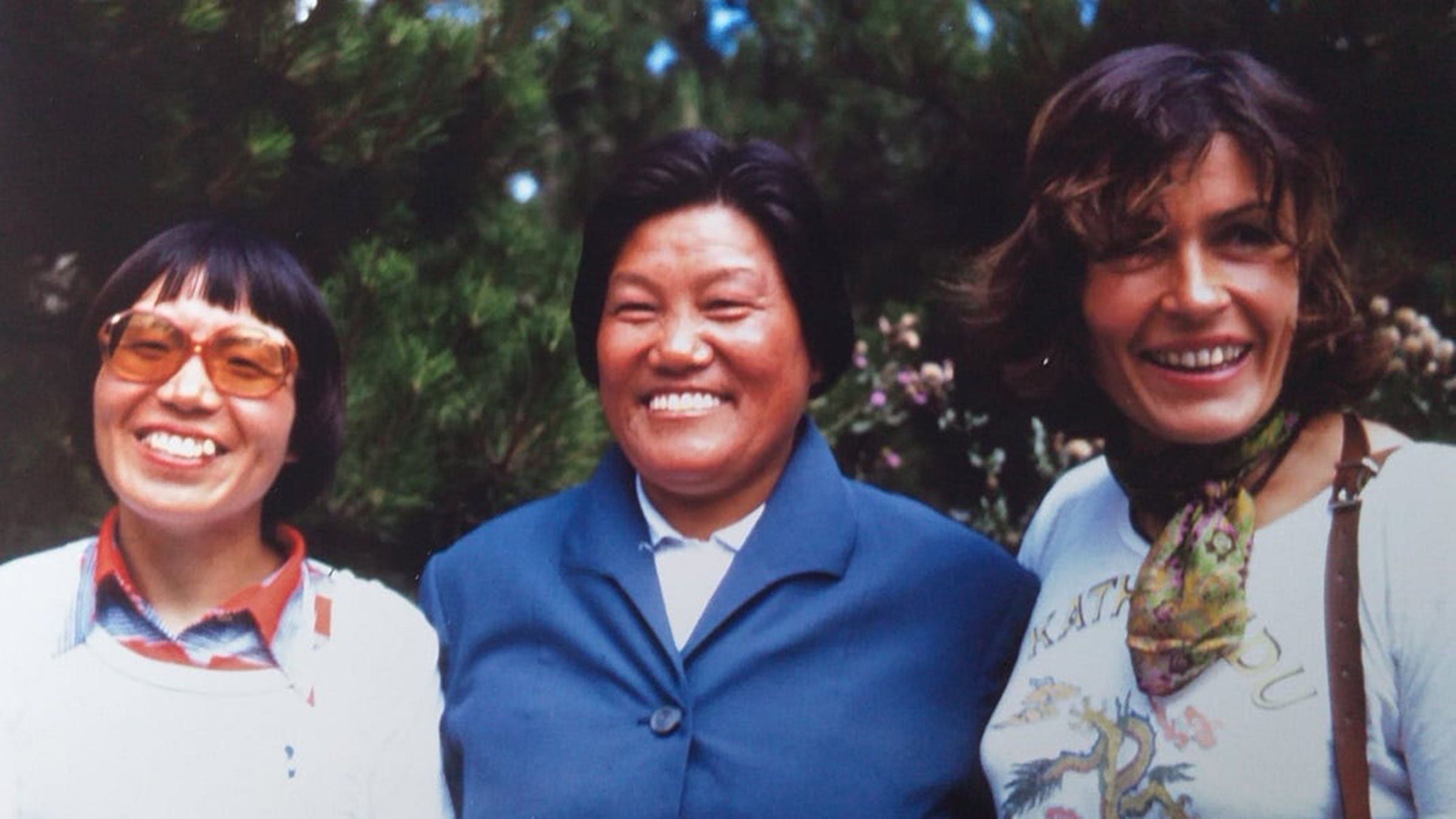 From left: Junko Tabei of Japan, Phanthog of Tibet, and Wanda Rutkiewicz of Poland