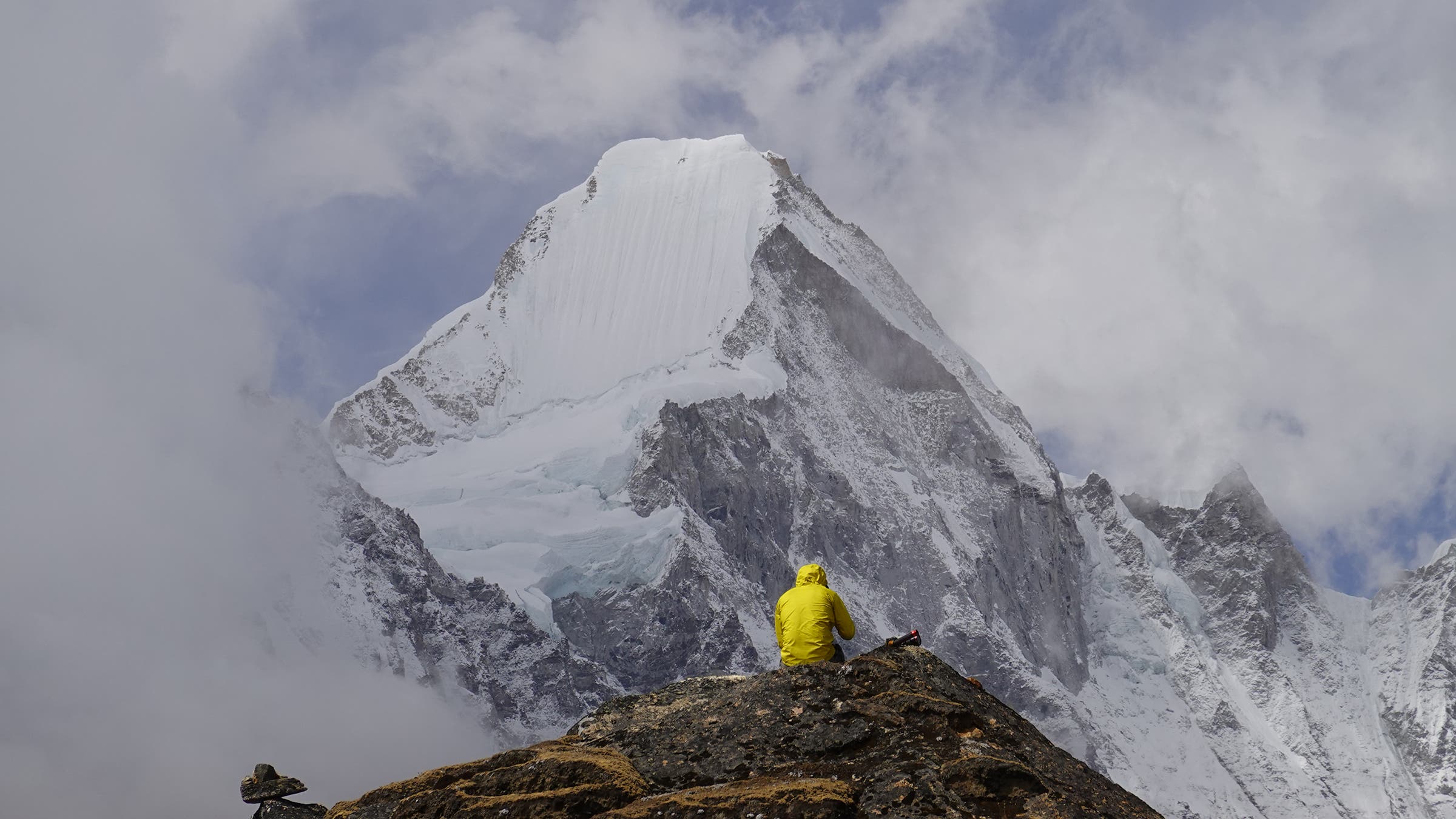 Ang Pemba on the ascending route to Gorak Shep