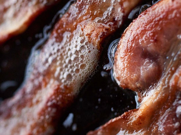 bacon frying